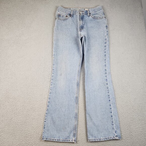 Vintage Levis 517 Jeans Womens 11 JR Fits 30x30 Slim Boot Cut Mid Rise Denim 90s - Picture 2 of 13